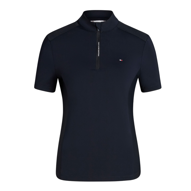 Tommy Hilfiger Equestrian - Rijpolo korte mouw dames Palma marine