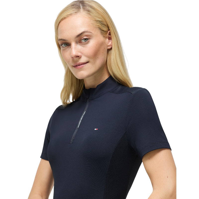 Tommy Hilfiger Equestrian - Rijpolo korte mouw dames Palma marine
