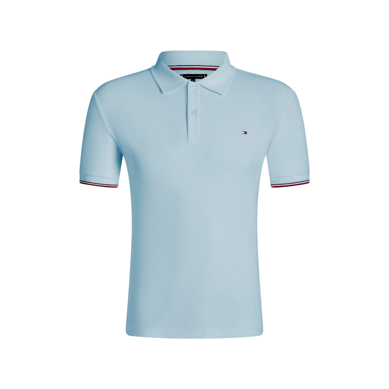 Tommy Hilfiger Equestrian - Polo d'équitation manches courtes homme Davis sweet blue