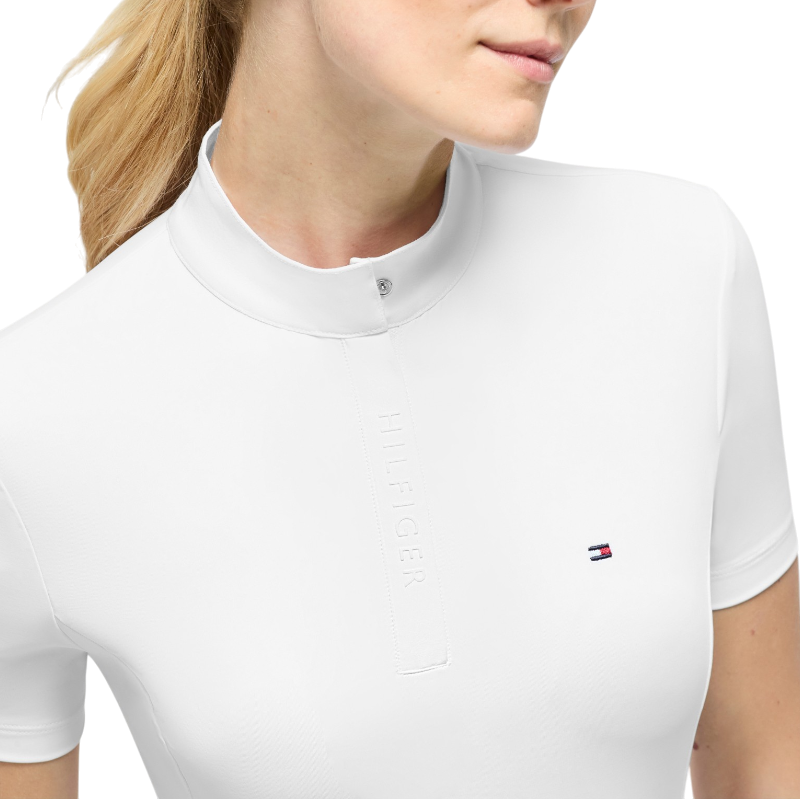 Tommy Hilfiger Equestrian - Wedstrijdpolo korte mouw dames Selma optic white