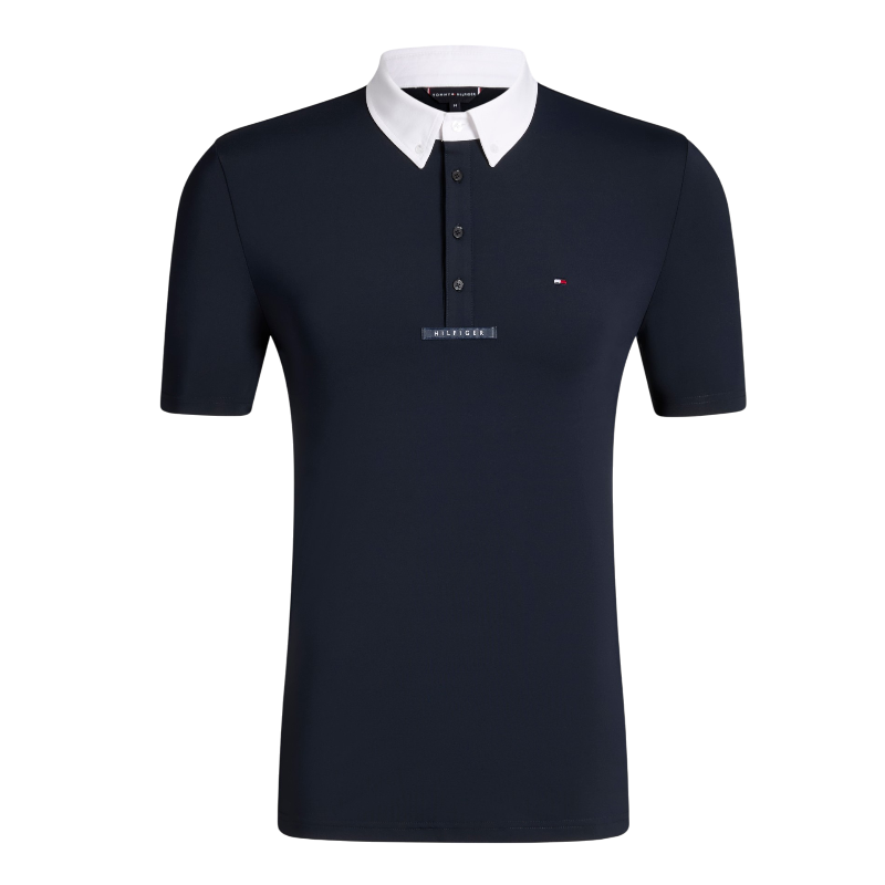 Tommy Hilfiger Equestrian - Wedstrijd polo korte mouwen heren Alex desert sky