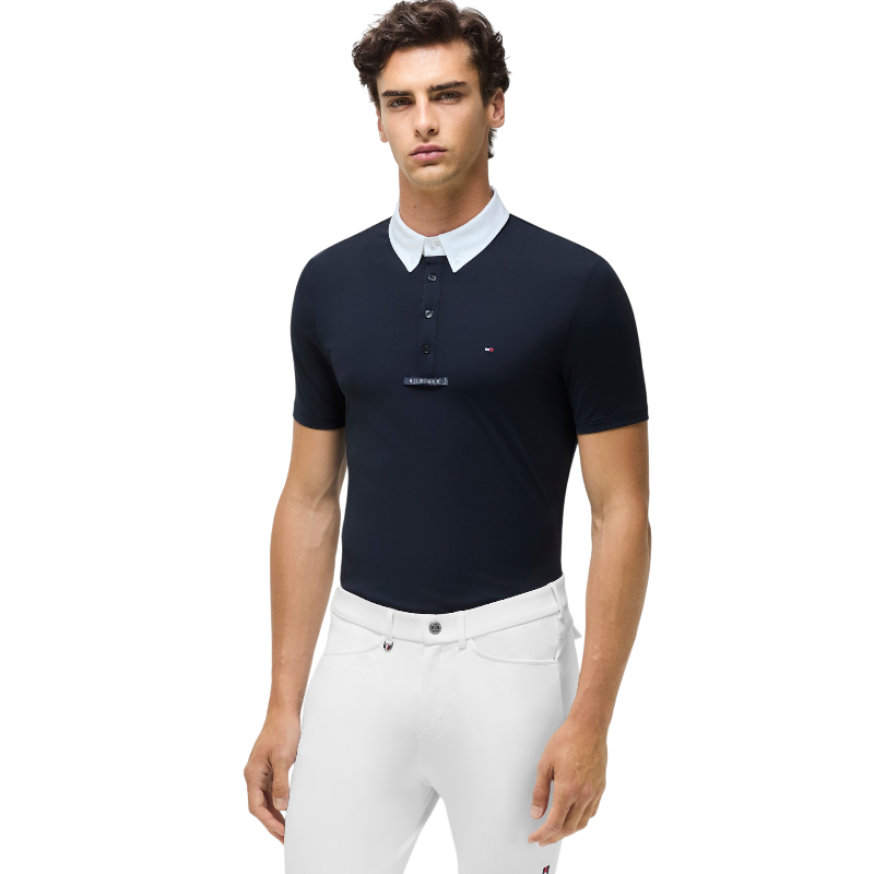 Tommy Hilfiger Equestrian - Wedstrijd polo korte mouwen heren Alex desert sky