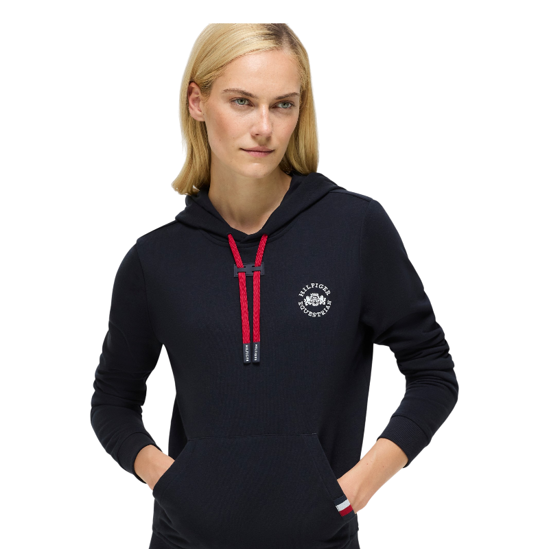 Tommy Hilfiger Equestrian - Sweat manches longues femme Laguna desert sky