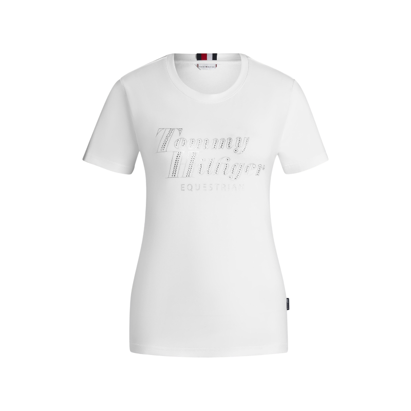 Tommy Equestrian - T-shirt korte mouwen dames Malibu optic white