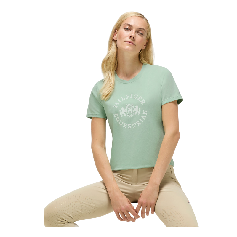 Tommy Equestrian - T-shirt korte mouwen dames Pasadena belair mint
