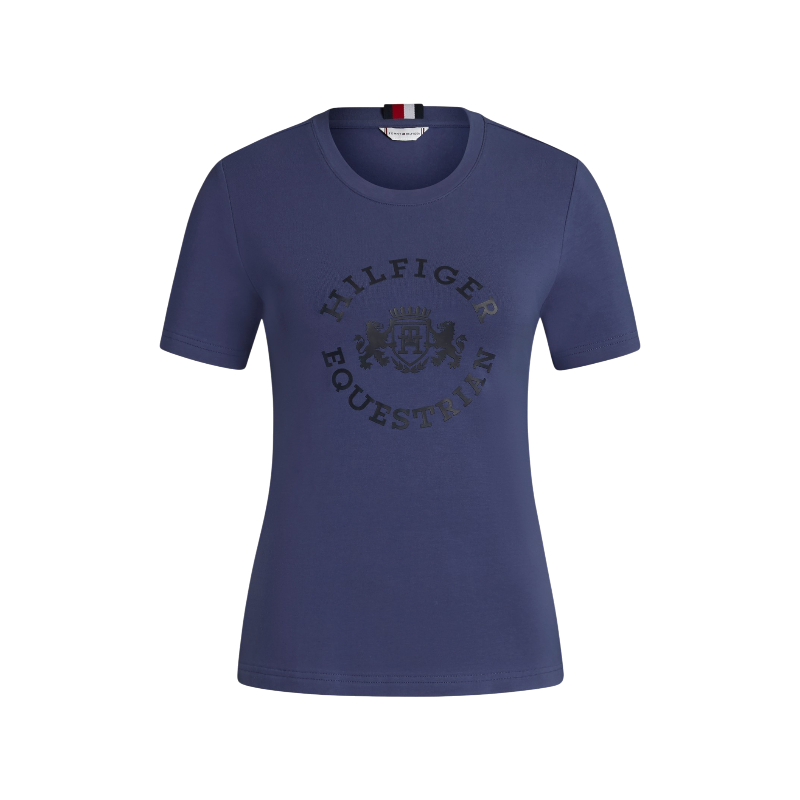 Tommy Equestrian - T-shirt korte mouwen dames Pasadena faded indigo