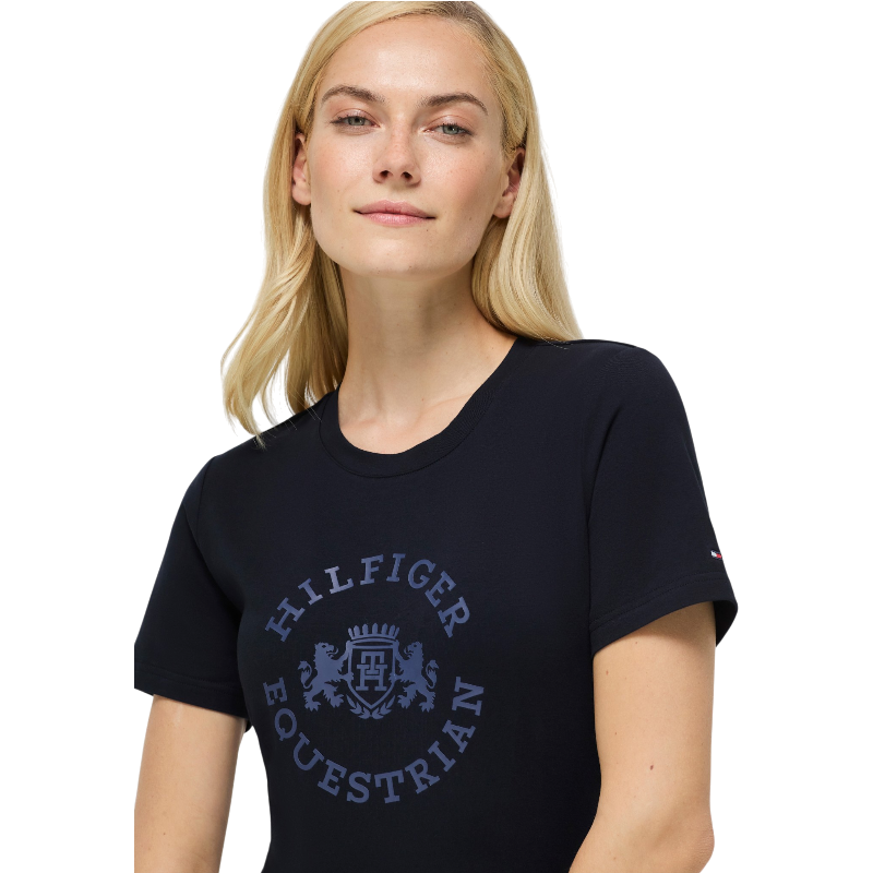 Tommy Hilfiger Equestrian - T-shirt korte mouw dames Pasadena desert sky