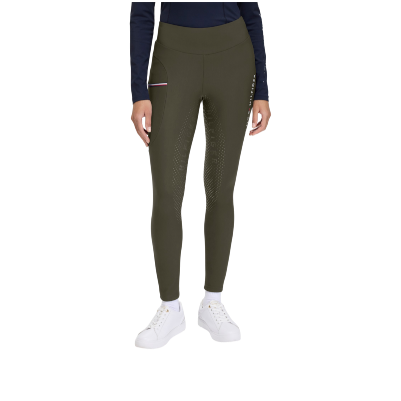 Tommy Hilfiger Equestrian - Legging d'équitation femme Elmira Winter camo green
