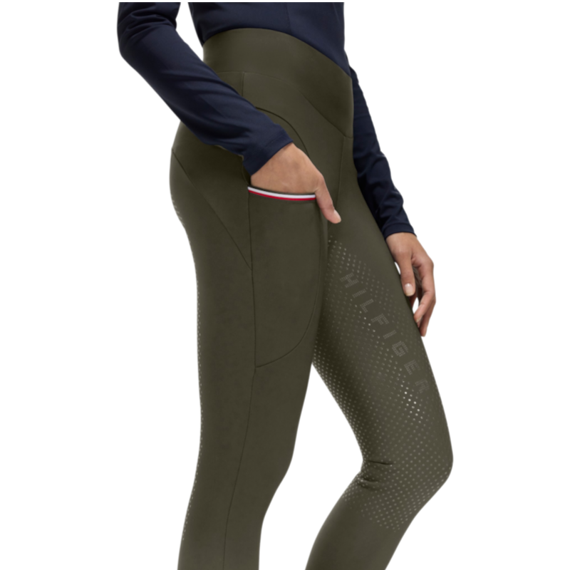 Tommy Hilfiger Equestrian - Legging d'équitation femme Elmira Winter camo green