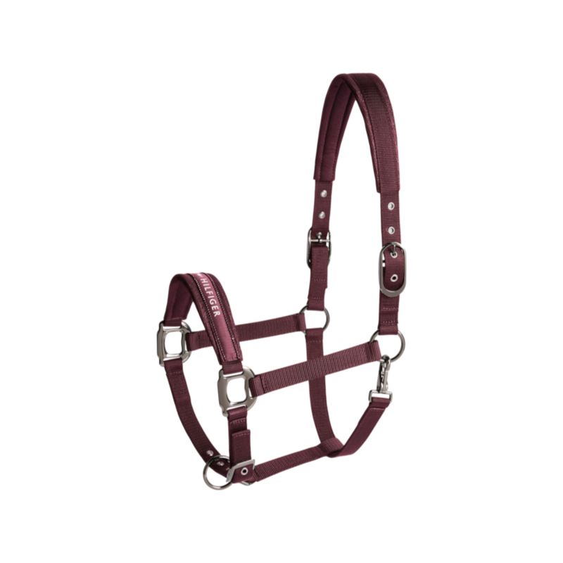 Tommy Hilfiger Equestrian - Licol avec longe Yale Shine deep burgundy