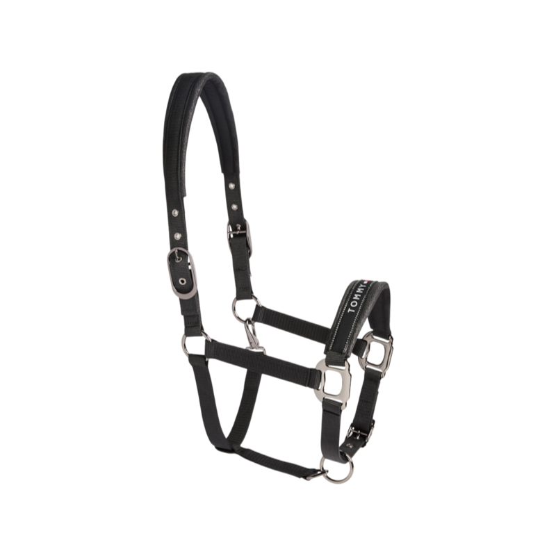Tommy Hilfiger Equestrian - Licol avec longe Yale Shine noir