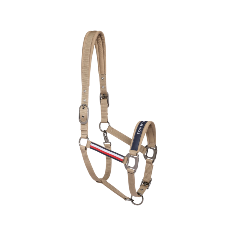 Tommy Hilfiger Equestrian - Licol et longe Yale taupe