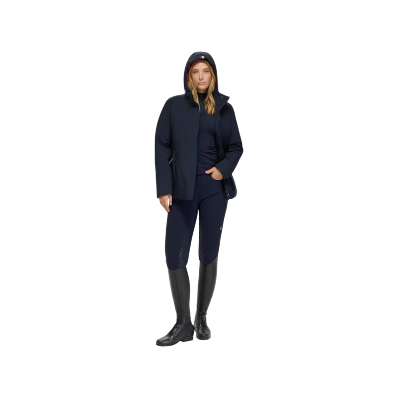 Tommy Hilfiger Equestrian - Parka compatible airbag femme Palisade desert sky
