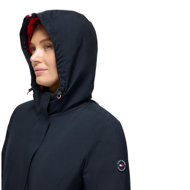 Tommy Hilfiger Equestrian - Parka compatible airbag femme Palisade desert sky
