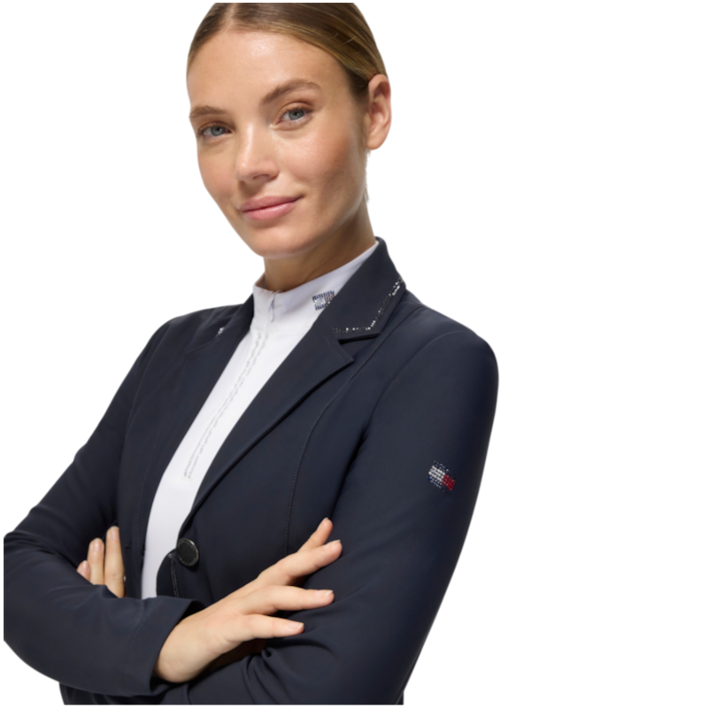Tommy Hilfiger Equestrian - Veste de concours compatible airbag femme Lima desert sky