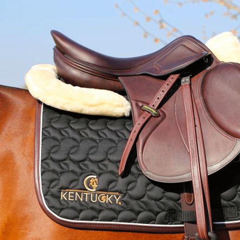 Kentucky Horsewear - Tapis de selle noir avec logo | - Ohlala