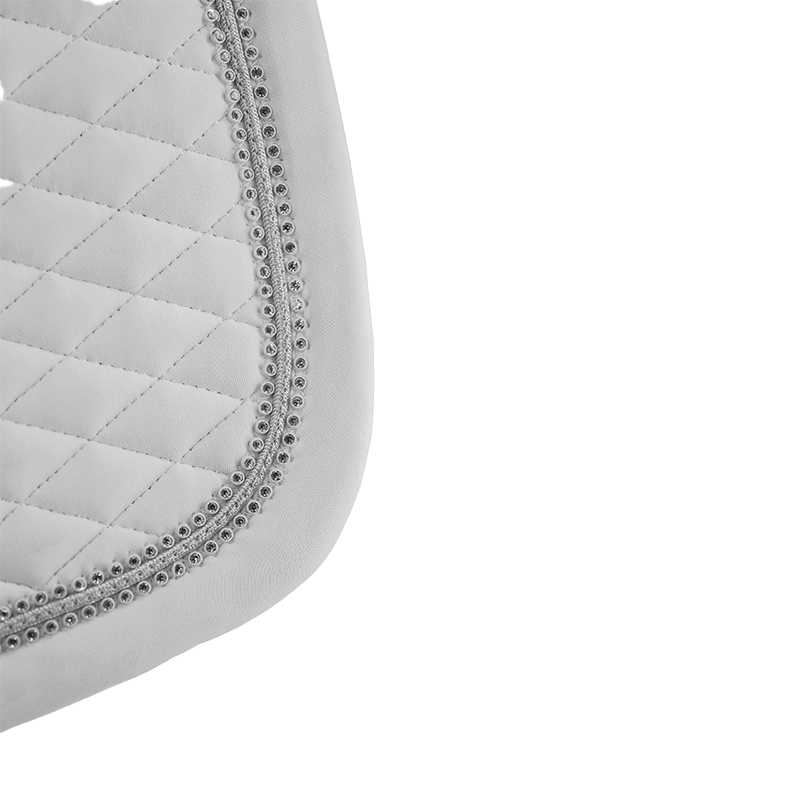 Pénélope - Tapis de dressage Calisson blanc/ blanc