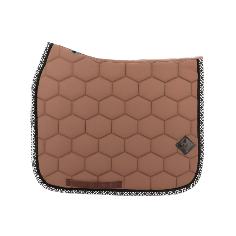Oxxer - Tapis de dressage Monogramme noir/ marron glacé