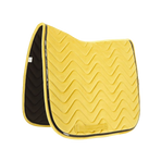Equithème - Glossy dressuurpad geel | - Ohlala