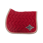 Jump'In - Tapis de selle Bordeaux / Champagne / Choco | - Ohlala