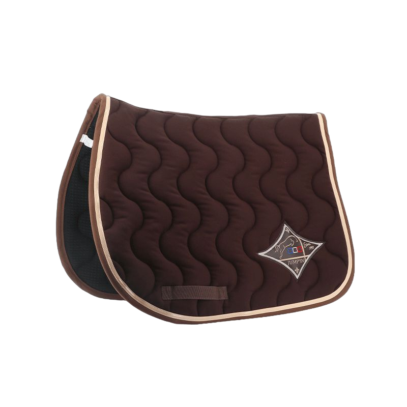 Jump'In - Tapis de selle Chocolat / Champagne / Choco | - Ohlala