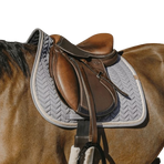 Equithème - Tapis de selle Softy gris foncé | - Ohlala