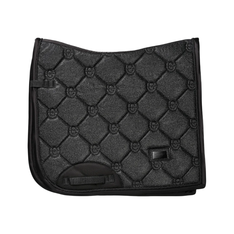 Equestrian Stockholm - Tapis de dressage All Black Glimmer noir