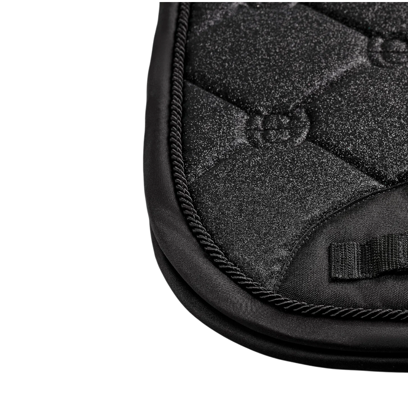 Equestrian Stockholm - Tapis de dressage All Black Glimmer noir