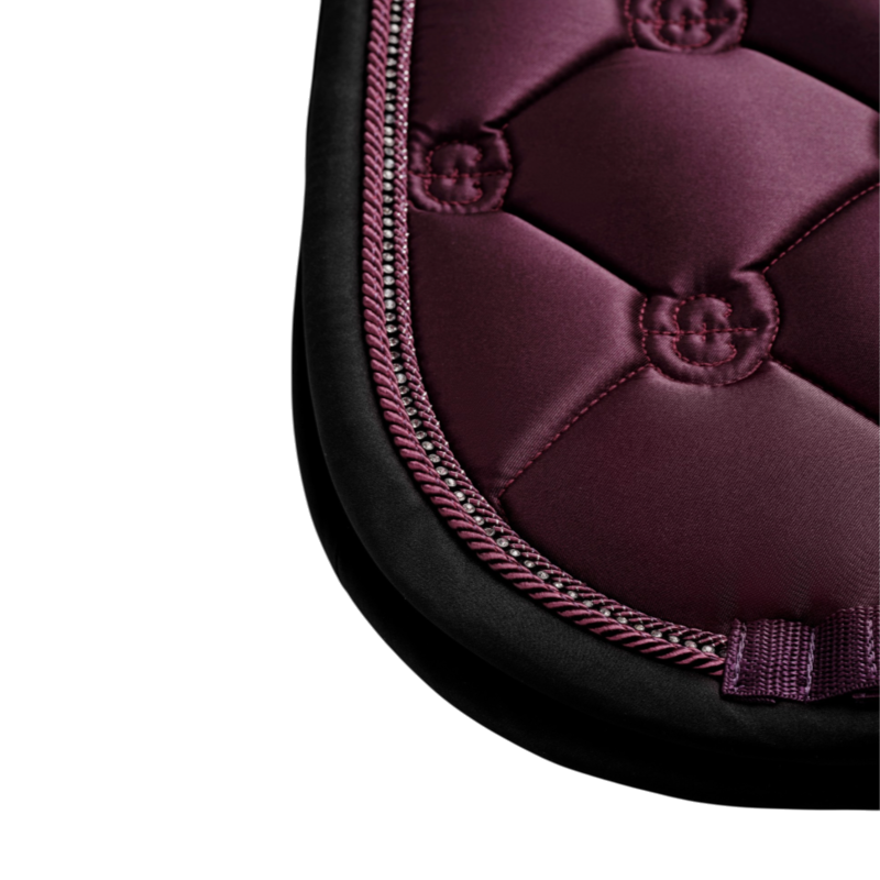 Equestrian Stockholm - Tapis de dressage Crystal Shine mauve wine