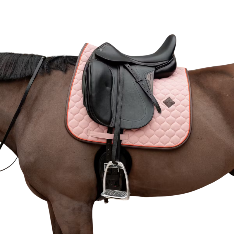 Kentucky Horsewear - Tapis de dressage Onion Quilt Leather Neon vieux rose