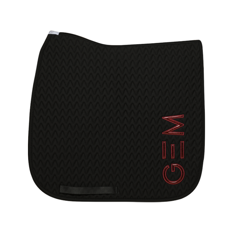 GEM - Tapis de dressage Ten noir/ bordeaux