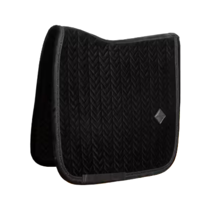 Kentucky Horsewear - Tapis de dressage Velvet Mini Pearls noir
