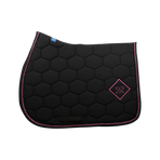 Oxxer - Tapis de selle Accent noir/ fushia | - Ohlala