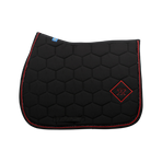 Oxxer - Tapis de selle Accent noir/ rouge | - Ohlala