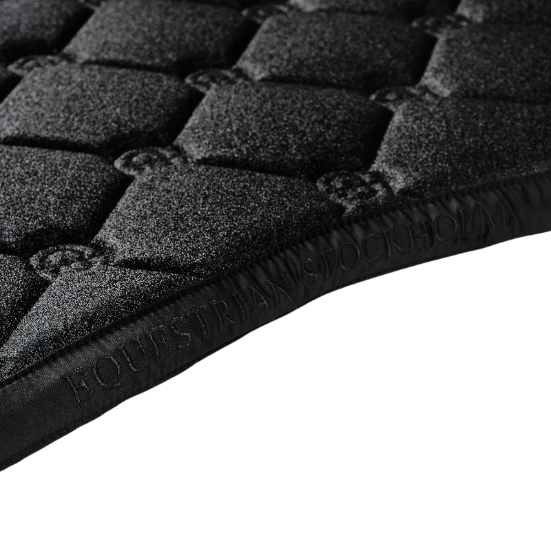 Equestrian Stockholm - Tapis de selle All Black Glimmer noir
