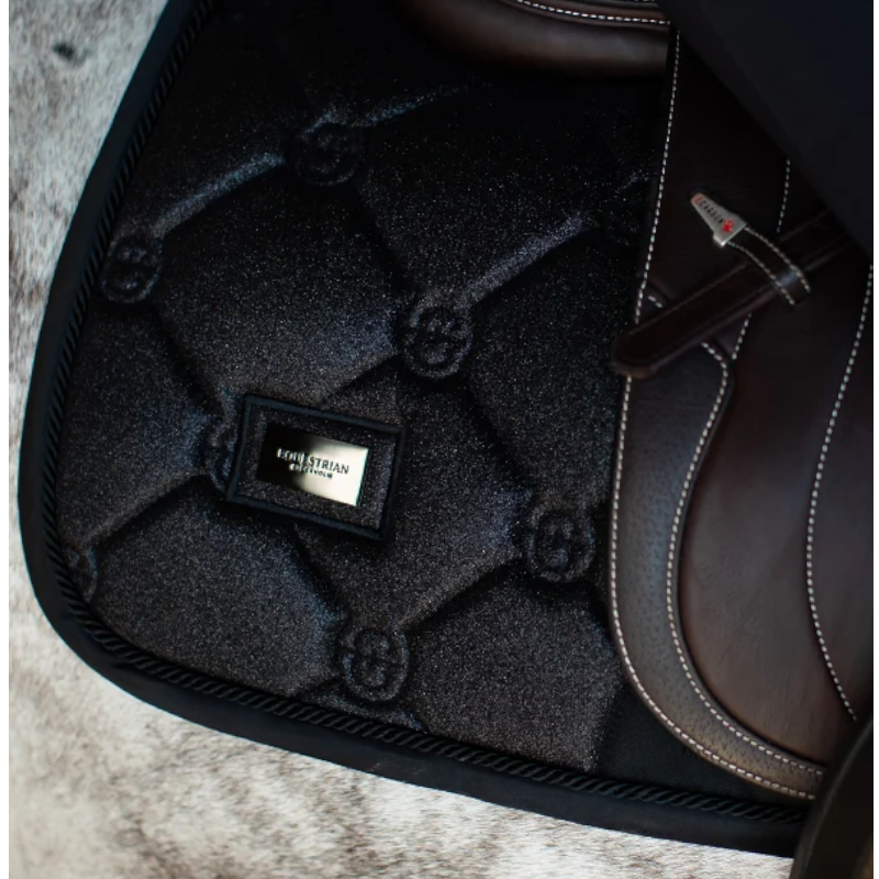 Equestrian Stockholm - Tapis de selle All Black Glimmer noir