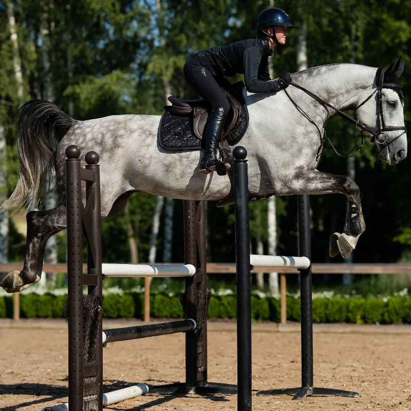 Equestrian Stockholm - Tapis de selle All Black Glimmer noir