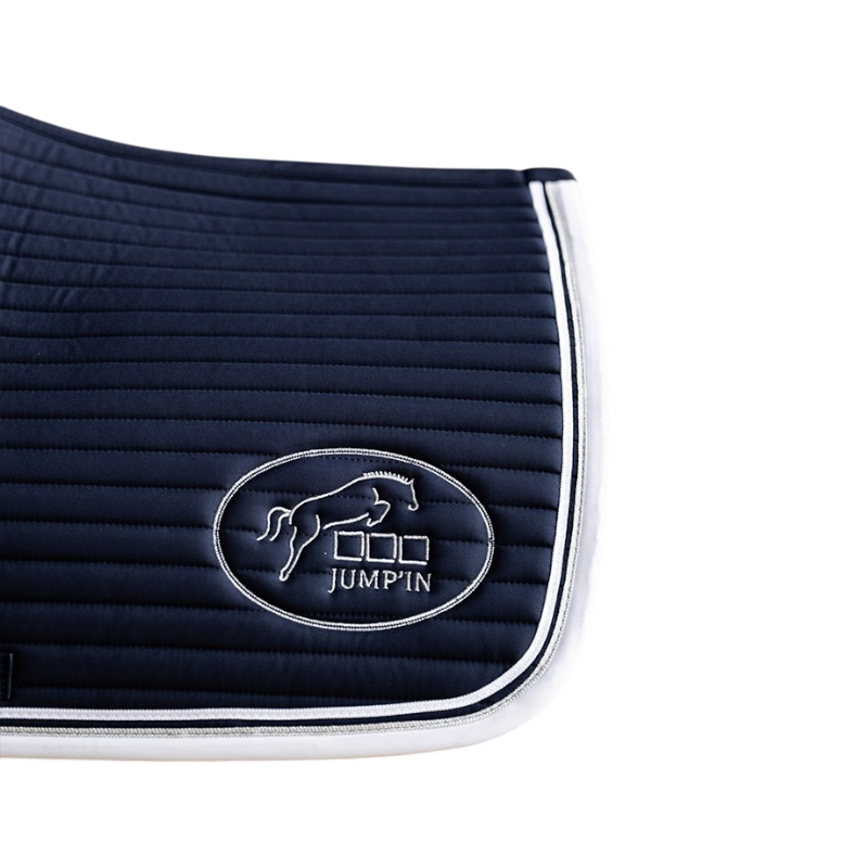 Jump'In - Tapis de selle Balthazar marine/ blanc