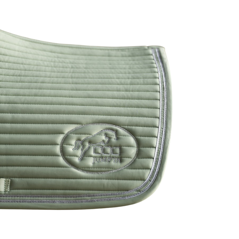 Jump'In - Tapis de selle Balthazar vert sauge/ lurex