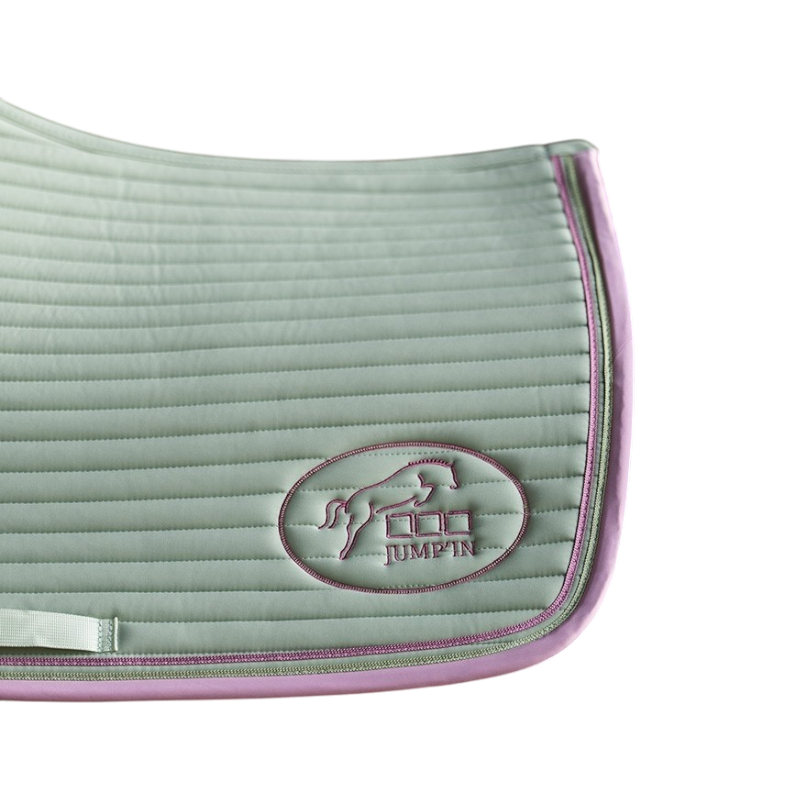 Jump'In - Tapis de selle Balthazar vert sauge/ rose