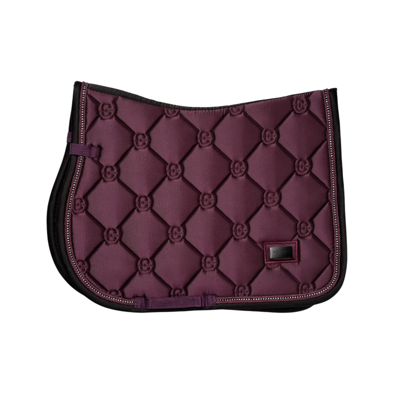 Equestrian Stockholm - Tapis de selle Crystal Shine mauve wine