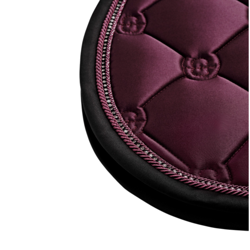 Equestrian Stockholm - Tapis de selle Crystal Shine mauve wine
