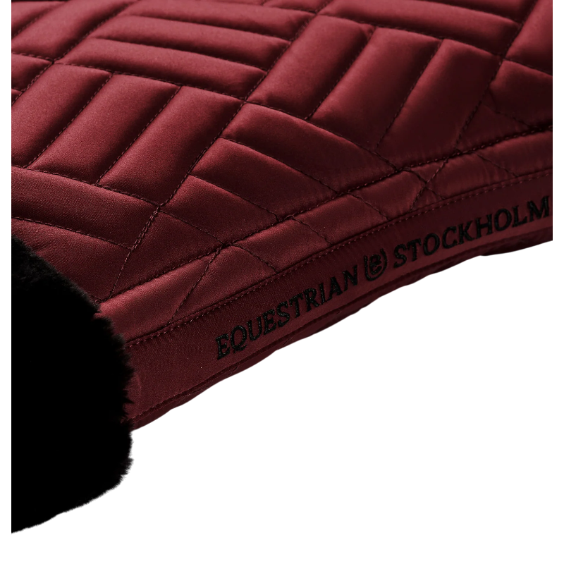 Equestrian Stockholm - Tapis de selle Crystal bordeaux