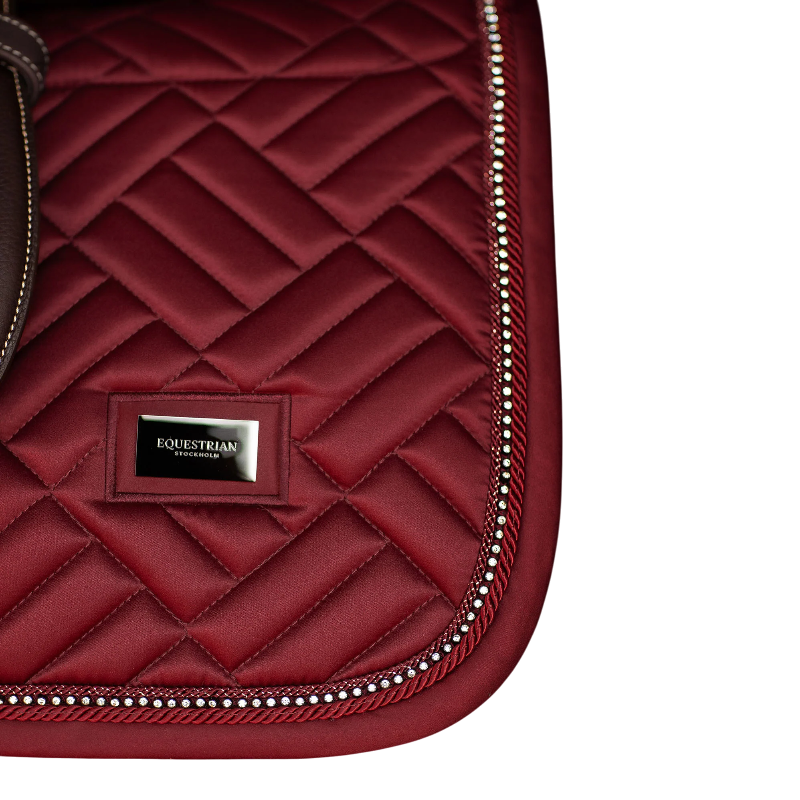 Equestrian Stockholm - Tapis de selle Crystal bordeaux