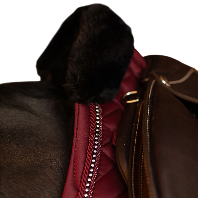 Equestrian Stockholm - Tapis de selle Crystal bordeaux