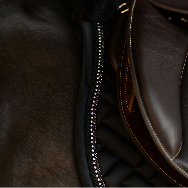 Equestrian Stockholm - Tapis de selle Crystal noir
