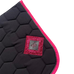 Oxxer - Tapis de selle Diamant noir/ fuschia paillettes fuschia | - Ohlala