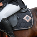 Oxxer - Tapis de selle Diamant noir/ rose gold paillettes rose gold | - Ohlala