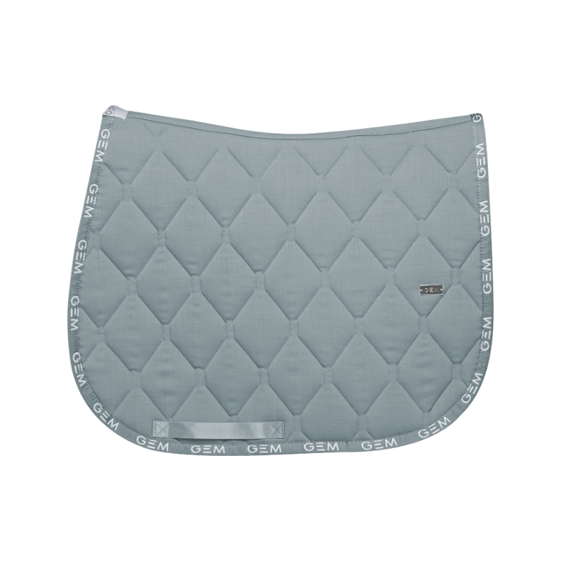 GEM - Tapis de selle Love bleu gris
