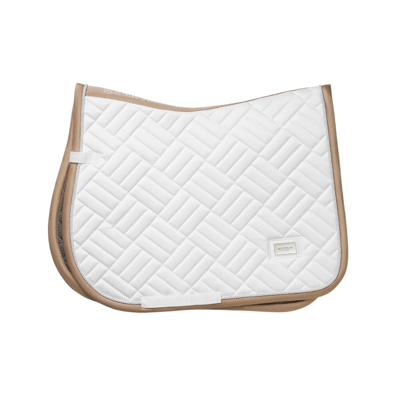Equestrian Stockholm - Tapis de selle Modern White blanc/ sand